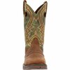 Durango Rebel by Dark Chestnut and Hunter Green Western Boot, DARK CHESTNUT/HUNTER GREEN, M, Size 8.5 DDB0390